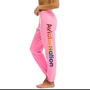 Aviator Nation Sweatpants - Neon Pink